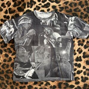 AXL ROSE Guns N’ Roses rare all over print T-shirt